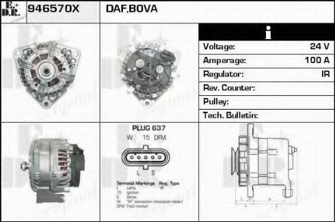 EDR 946570X - Генератор autosila-amz.com