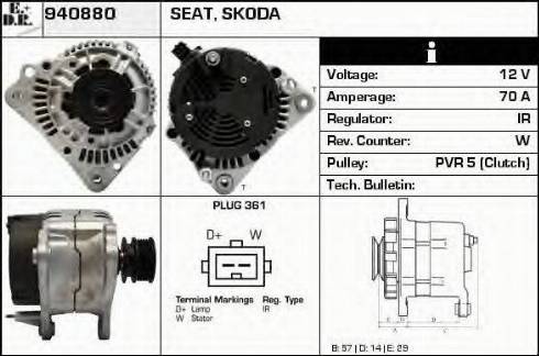 EDR 940880 - Генератор autosila-amz.com