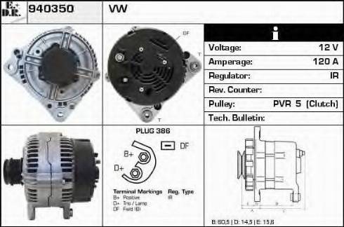 EDR 940350 - Генератор autosila-amz.com