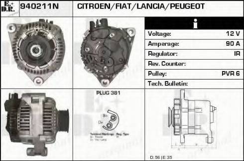 EDR 940211N - Генератор autosila-amz.com