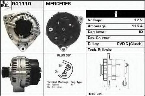 EDR 941110 - Генератор autosila-amz.com