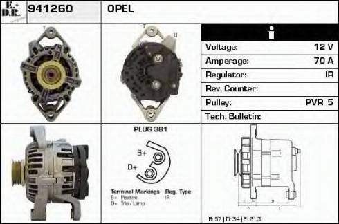 EDR 941260 - Генератор autosila-amz.com