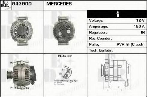 EDR 943900 - Генератор autosila-amz.com