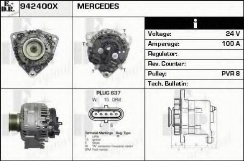 EDR 942400X - Генератор autosila-amz.com