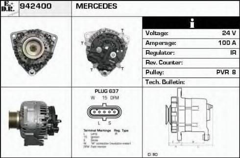 EDR 942400 - Генератор autosila-amz.com