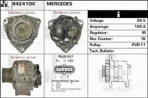 EDR 942410X - Генератор autosila-amz.com