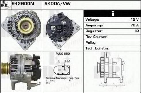 EDR 942600N - Генератор autosila-amz.com