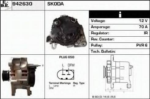 EDR 942630 - Генератор autosila-amz.com