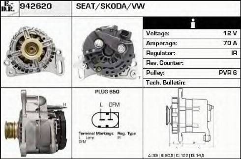 EDR 942620 - Генератор autosila-amz.com