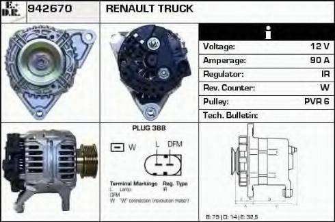 EDR 942670 - Генератор autosila-amz.com