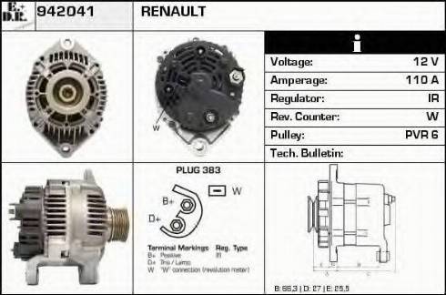 EDR 942041 - Генератор autosila-amz.com