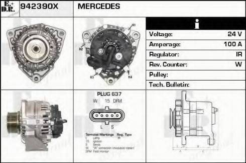 EDR 942390X - Генератор autosila-amz.com