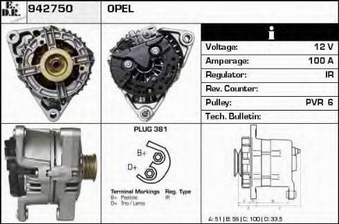 EDR 942750 - Генератор autosila-amz.com