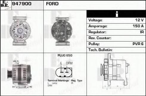 EDR 947900 - Генератор autosila-amz.com