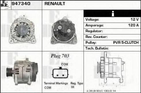 EDR 947340 - Генератор autosila-amz.com