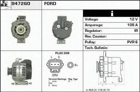 EDR 947260 - Генератор autosila-amz.com