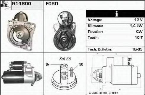 EDR 914600 - Стартер autosila-amz.com