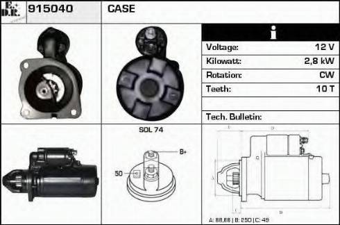 EDR 915040 - Стартер autosila-amz.com