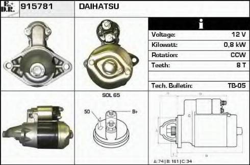 EDR 915781 - Стартер autosila-amz.com