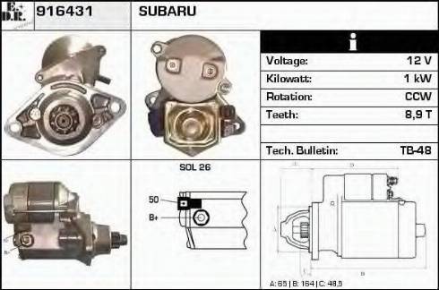 EDR 916431 - Стартер autosila-amz.com