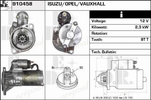 EDR 910458 - Стартер autosila-amz.com