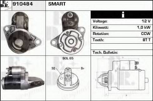 EDR 910484 - Стартер autosila-amz.com