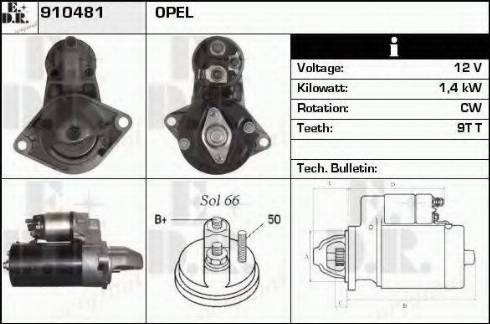 EDR 910481 - Стартер autosila-amz.com