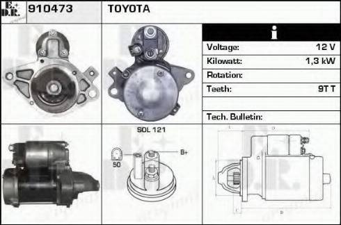 EDR 910473 - Стартер autosila-amz.com