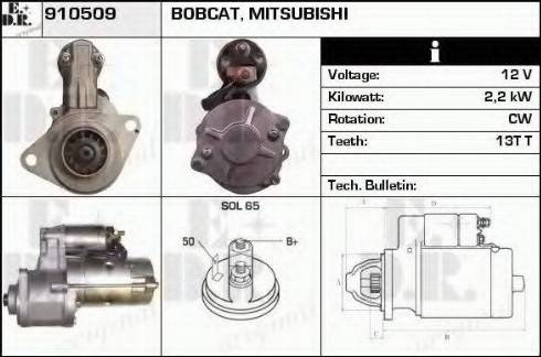 EDR 910509 - Стартер autosila-amz.com