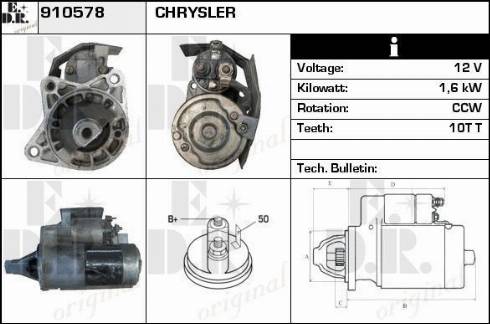 EDR 910578 - Стартер autosila-amz.com