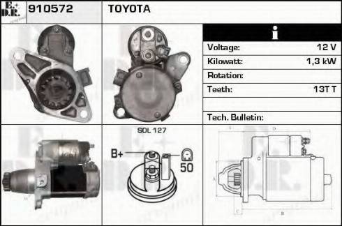 EDR 910572 - Стартер autosila-amz.com