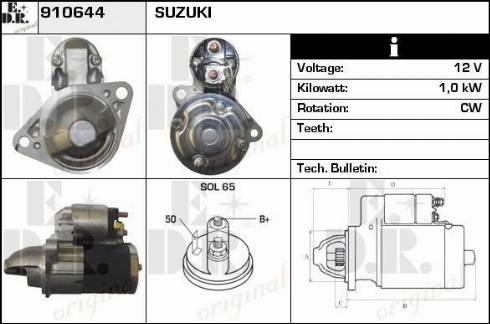 EDR 910644 - Стартер autosila-amz.com