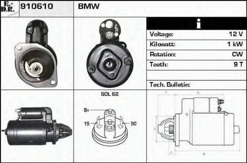 EDR 910610 - Стартер autosila-amz.com