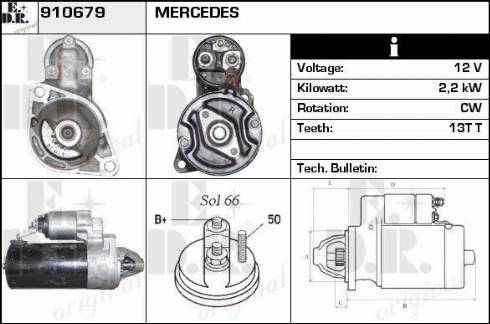 EDR 910679 - Стартер autosila-amz.com