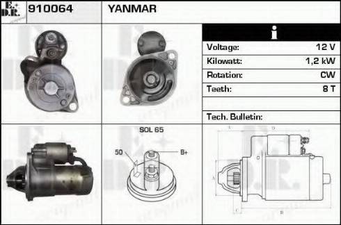 EDR 910064 - Стартер autosila-amz.com