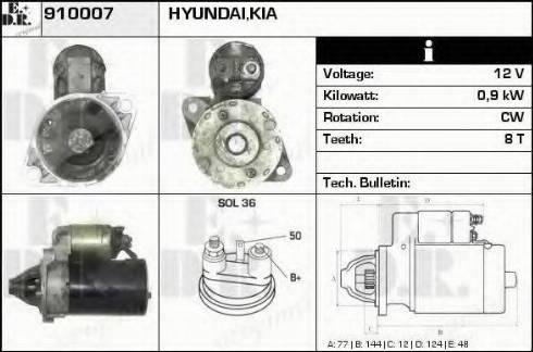 EDR 910007 - Стартер autosila-amz.com