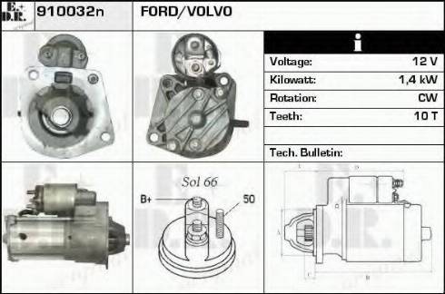 EDR 910032N - Стартер autosila-amz.com