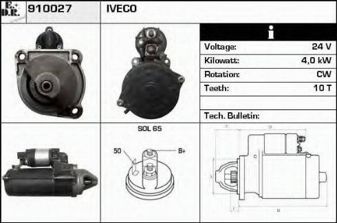 EDR 910027 - Стартер autosila-amz.com