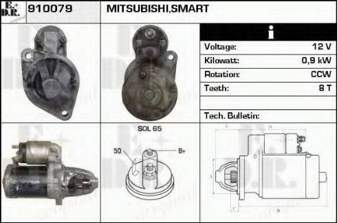 EDR 910079 - Стартер autosila-amz.com