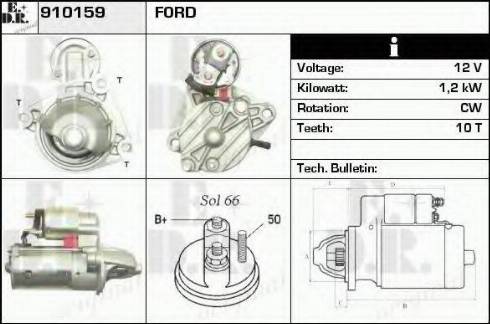 EDR 910159 - Стартер autosila-amz.com