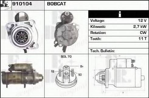 EDR 910104 - Стартер autosila-amz.com