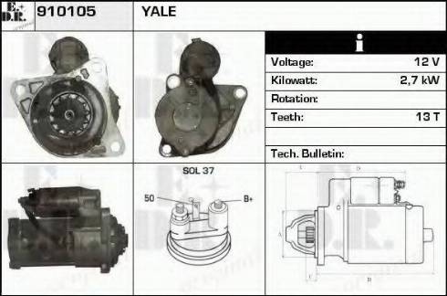 EDR 910105 - Стартер autosila-amz.com