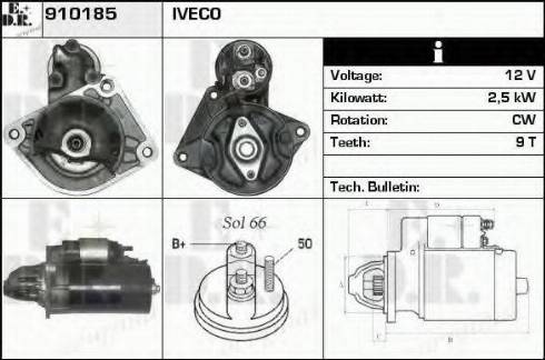 EDR 910185 - Стартер autosila-amz.com