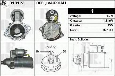 EDR 910123 - Стартер autosila-amz.com