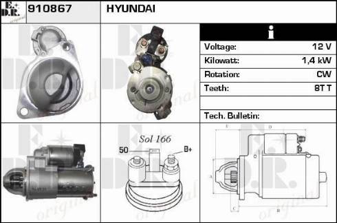 EDR 910867 - Стартер autosila-amz.com