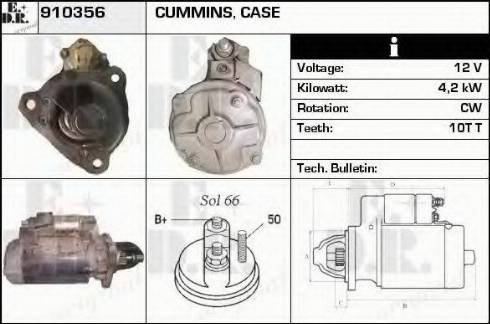 EDR 910356 - Стартер autosila-amz.com