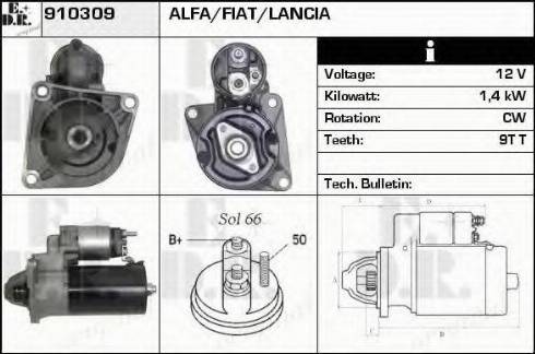 EDR 910309 - Стартер autosila-amz.com