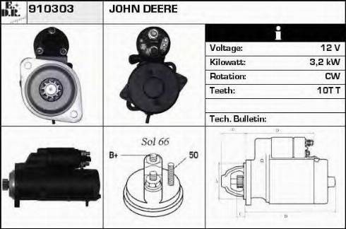 EDR 910303 - Стартер autosila-amz.com