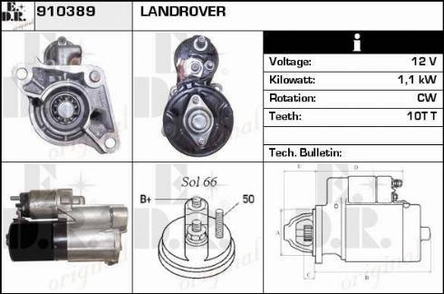 EDR 910389 - Стартер autosila-amz.com