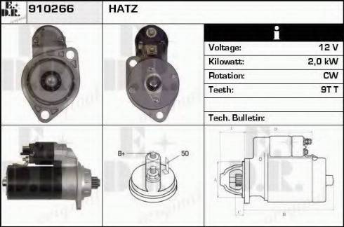 EDR 910266 - Стартер autosila-amz.com